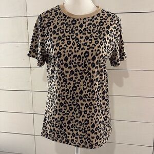 Leopard Print Short Sleeve Tee